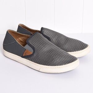 OluKai Women’s Pehea slip on shoes gray size 8.5